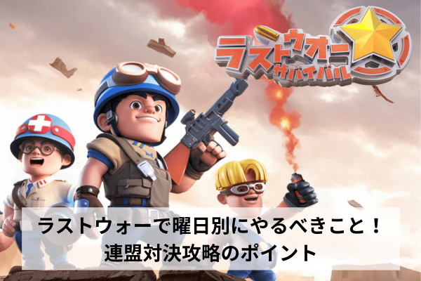 ラストウォーで曜日別にやるべきこと！連盟対決攻略のポイント