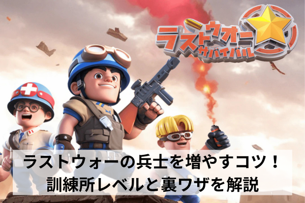 ラストウォーの兵士を増やすコツ！訓練所レベルと裏ワザを解説