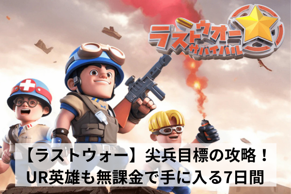 【ラストウォー】尖兵目標の攻略！UR英雄も無課金で手に入る7日間