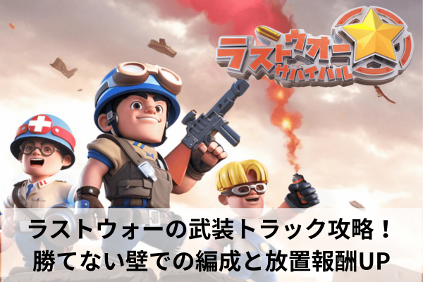 ラストウォーの武装トラック攻略！勝てない壁での編成と放置報酬UP