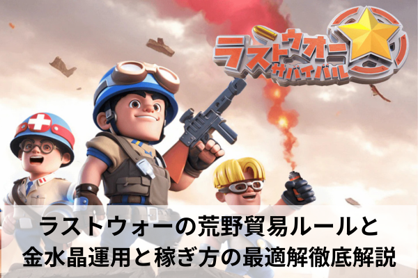 ラストウォーの荒野貿易ルールと金水晶運用と稼ぎ方の最適解徹底解説