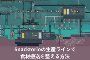 Snacktorioの生産ラインで食材搬送を整える方法